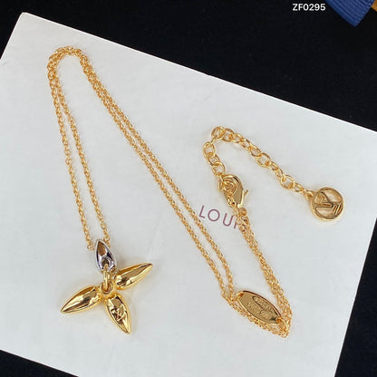 [Clover-Jewelry]LOUISETTE PEDANT GOLD NECKLACE