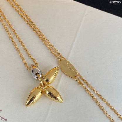 [Clover-Jewelry]LOUISETTE PEDANT GOLD NECKLACE