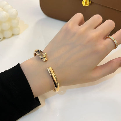 [Clover-Jewelry]PANTHERE GOLD OPEN BRACELET