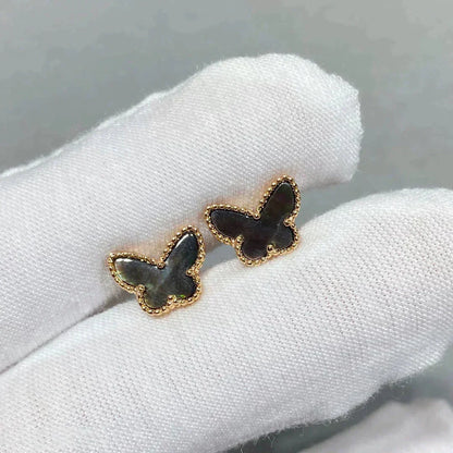 [Clover-Jewelry]BUTTERFLY DARK MOP  EARRINGS