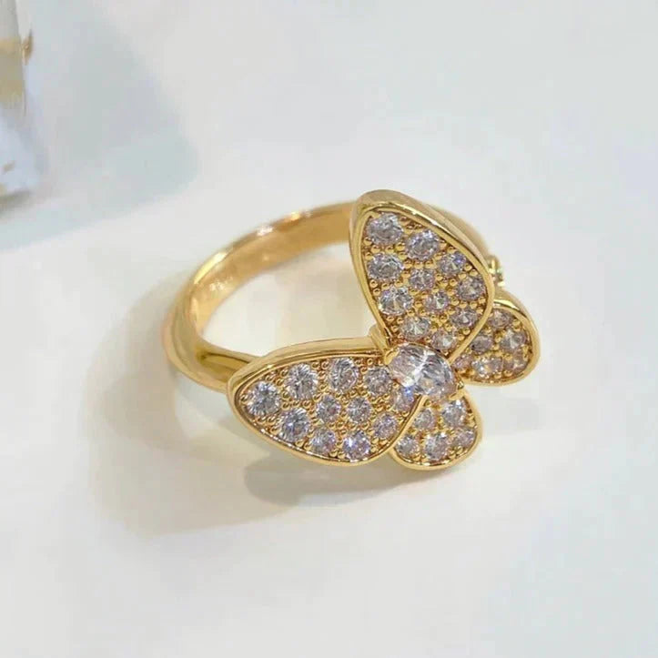 [Clover-Jewelry]BUTTERFLY DIAMOND RING