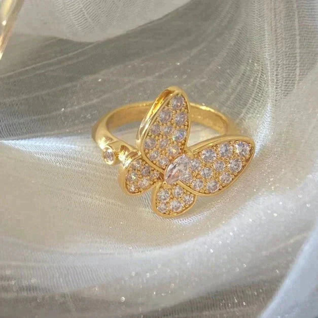 [Clover-Jewelry]BUTTERFLY DIAMOND RING