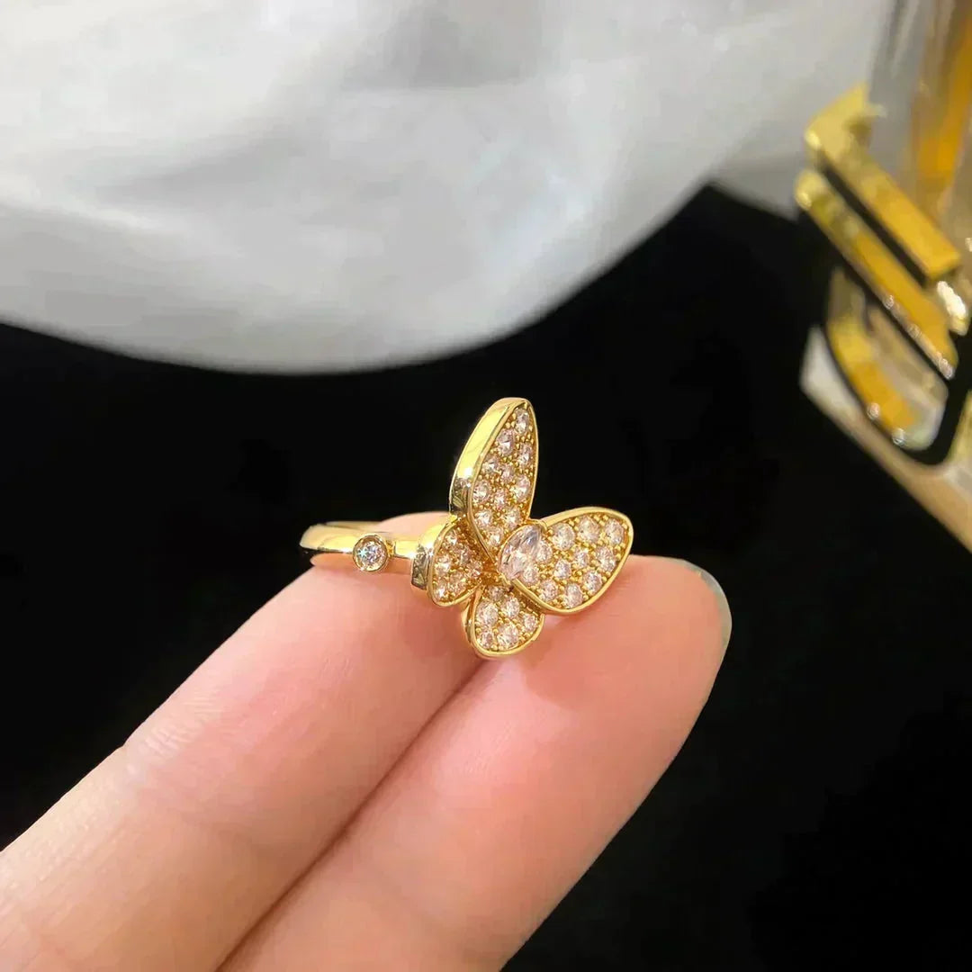 [Clover-Jewelry]BUTTERFLY DIAMOND RING