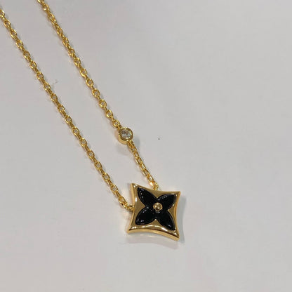 [Clover-Jewelry]STAR BLACK MOP NECKLACE