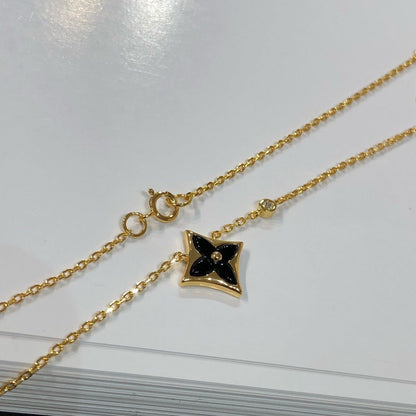 [Clover-Jewelry]STAR BLACK MOP NECKLACE