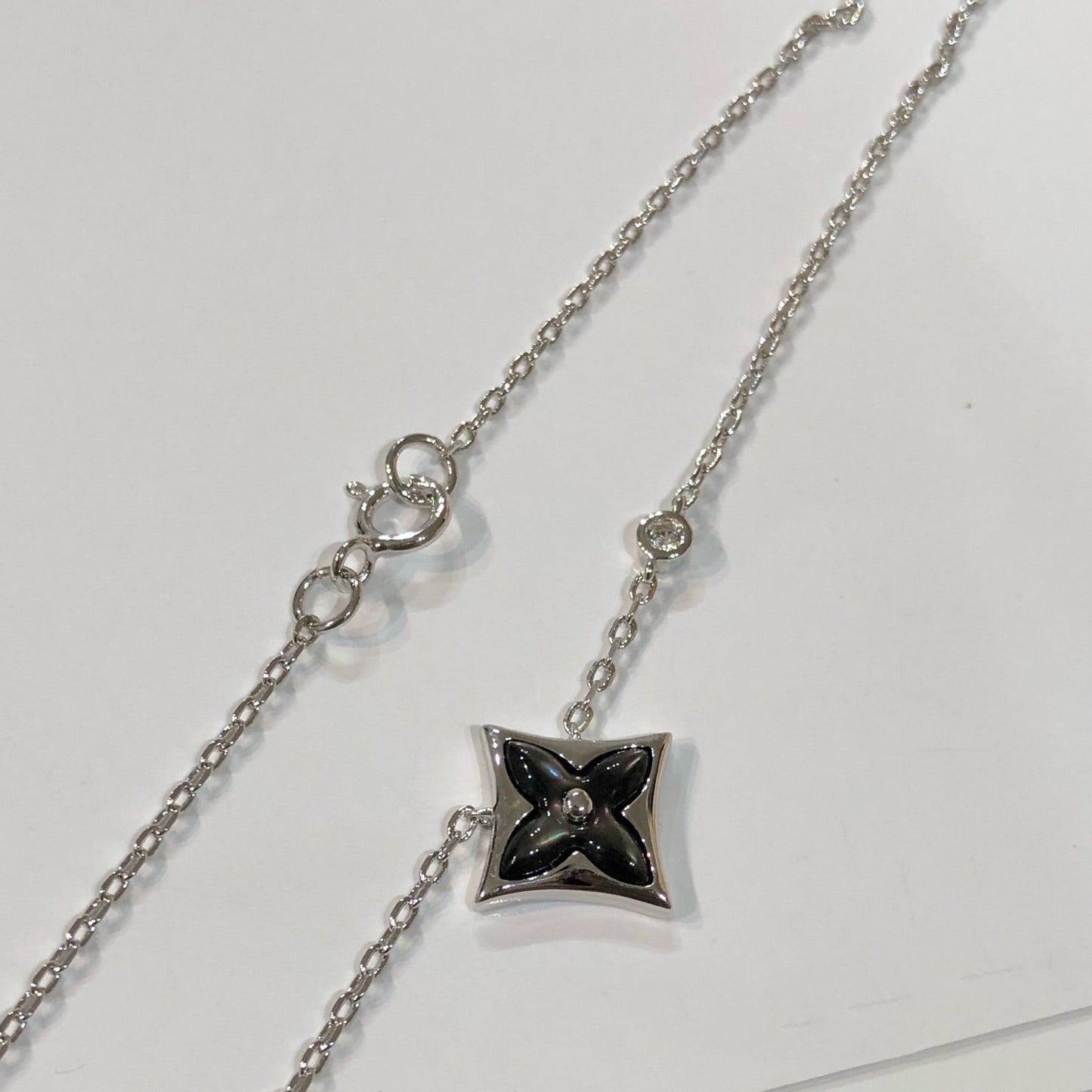 [Clover-Jewelry]STAR BLACK MOP NECKLACE