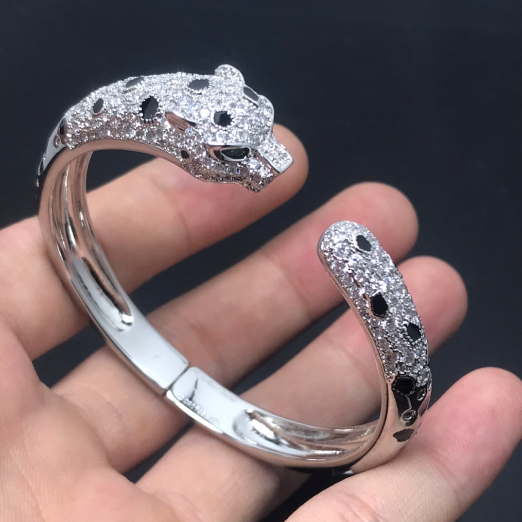 [Clover-Jewelry]PANTHERE BIG BRACELET DIAMONDS