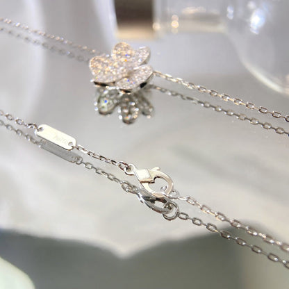 [Clover-Jewelry]FLOWER DIAMOND NECKLACE