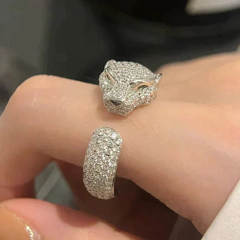 [Clover-Jewelry]PANTHERE 5.5MM ALL DIAMOND RING