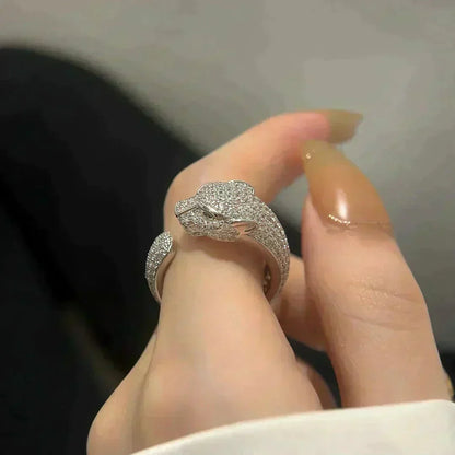 [Clover-Jewelry]PANTHERE 5.5MM ALL DIAMOND RING