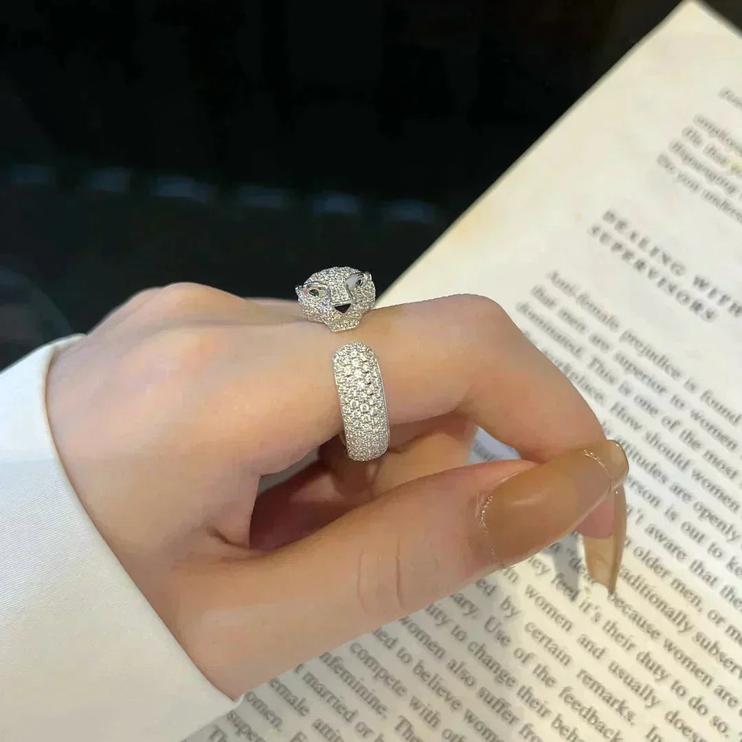 [Clover-Jewelry]PANTHERE 5.5MM ALL DIAMOND RING