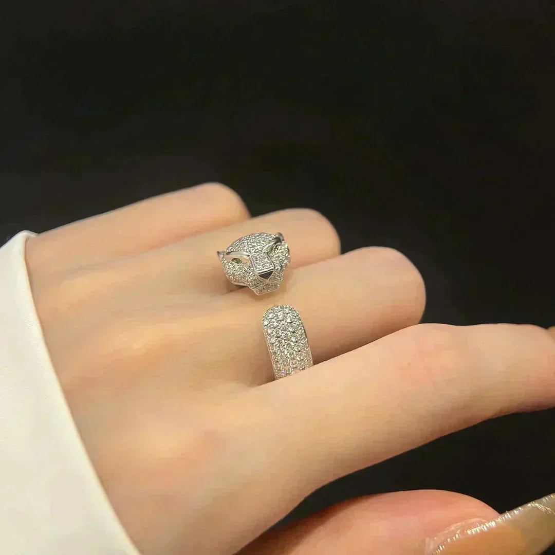 [Clover-Jewelry]PANTHERE 5.5MM ALL DIAMOND RING