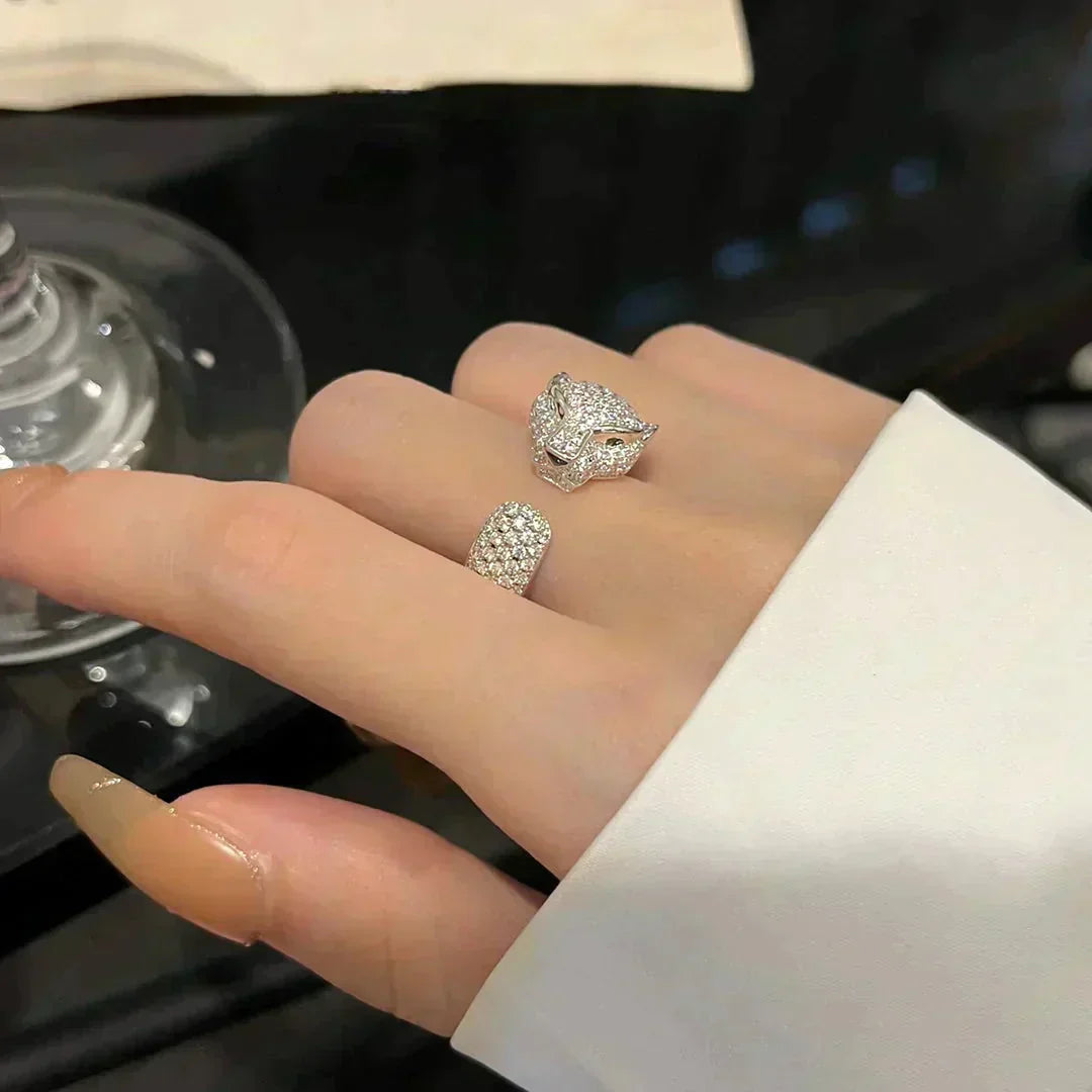 [Clover-Jewelry]PANTHERE 5.5MM ALL DIAMOND RING