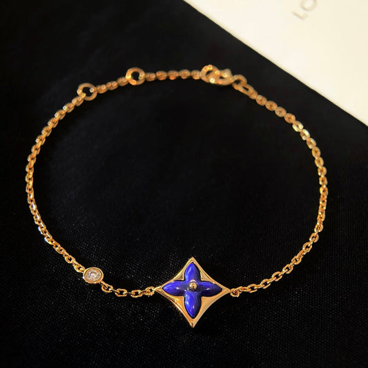 [Clover-Jewelry]COLOR STAR PINK GOLD DIAMOND BRACELET