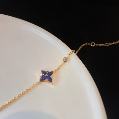 [Clover-Jewelry]COLOR STAR PINK GOLD DIAMOND BRACELET