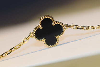 [Clover-Jewelry]CLOVER 20 MOTIFS ONYX ROSE GOLD