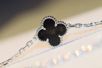 [Clover-Jewelry]CLOVER 20 MOTIFS ONYX DIAMOND SILVER