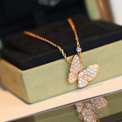 [Clover-Jewelry]BUTTERFLY DIAMOND NECKLACE