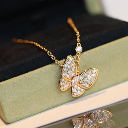 [Clover-Jewelry]BUTTERFLY DIAMOND NECKLACE