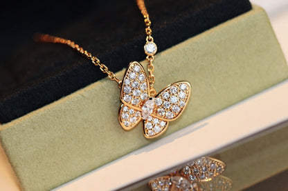 [Clover-Jewelry]BUTTERFLY DIAMOND NECKLACE