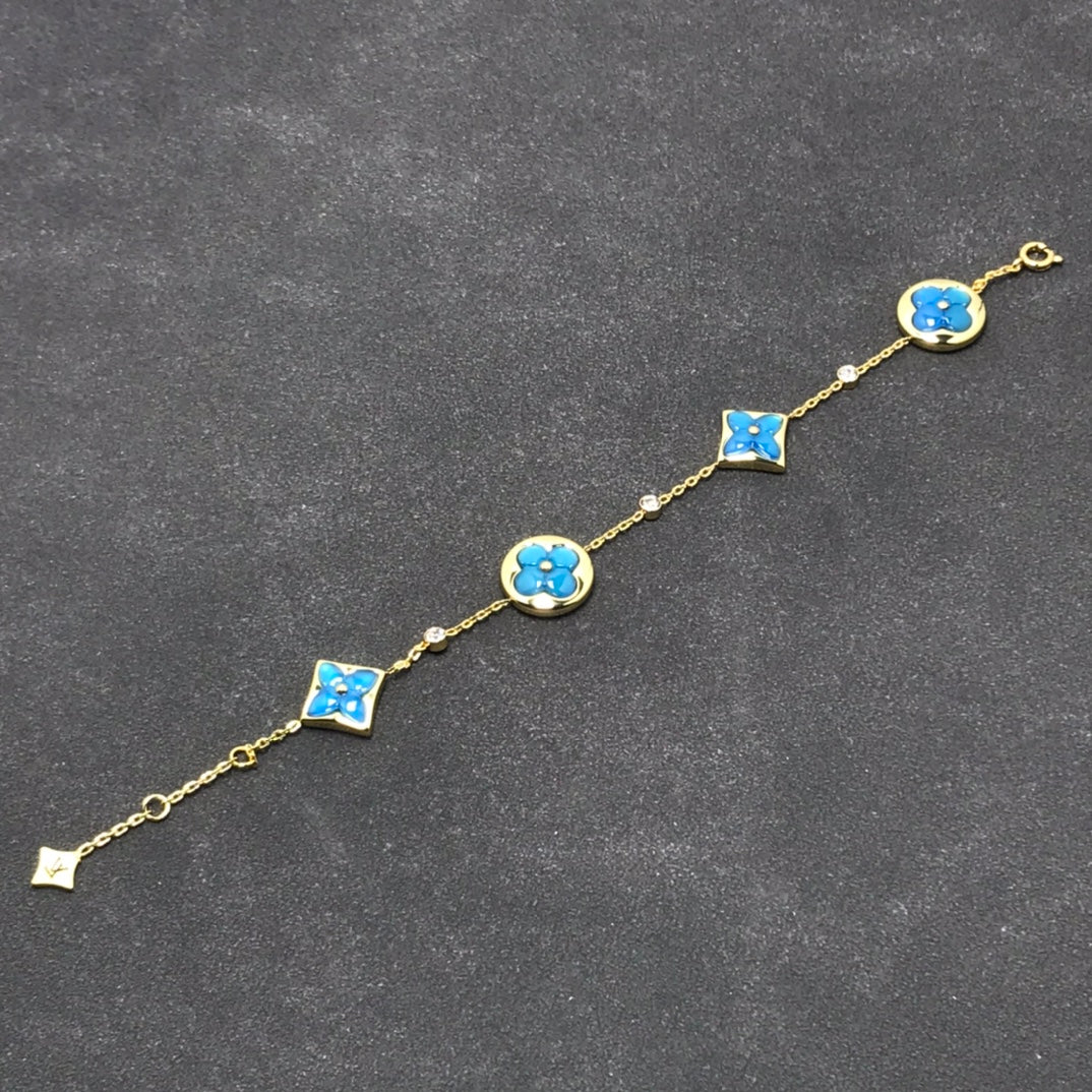 [Clover-Jewelry]STAR AND SUN TURQUOISE 4 MOTIFS 3 DIAMONDS