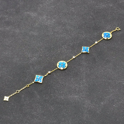 [Clover-Jewelry]STAR AND SUN TURQUOISE 4 MOTIFS 3 DIAMONDS