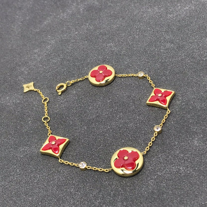 [Clover-Jewelry]STAR AND SUN CARNELIAN 4 MOTIFS 3 DIAMONDS