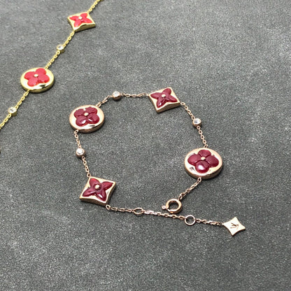 [Clover-Jewelry]STAR AND SUN CARNELIAN 4 MOTIFS 3 DIAMONDS