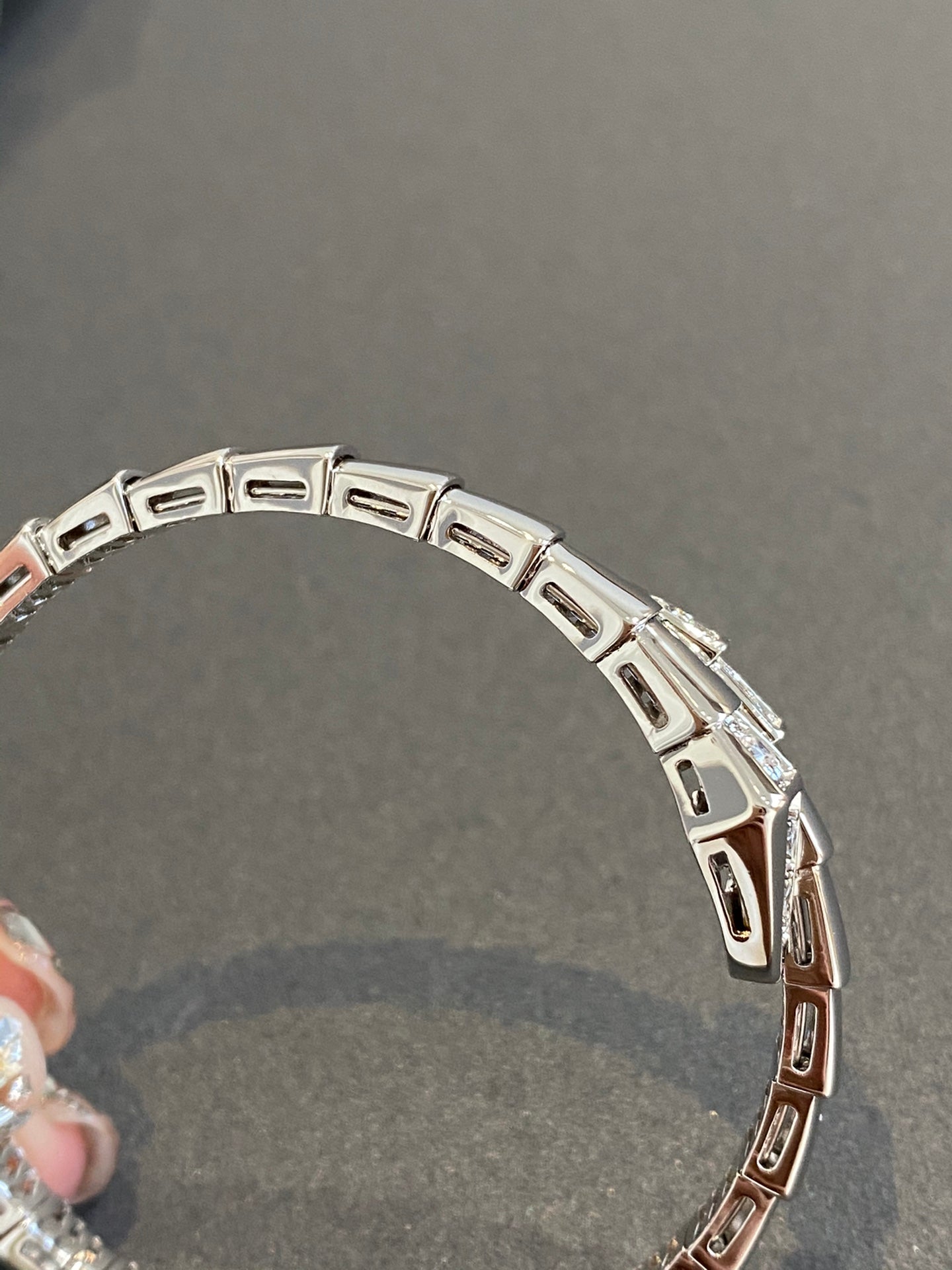 [Clover-Jewelry]SERPENTI BRACELET DIAMONDS SILVER