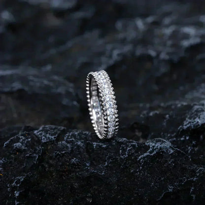 [Clover-Jewelry]PERLEE DIAMOND SILVER RING