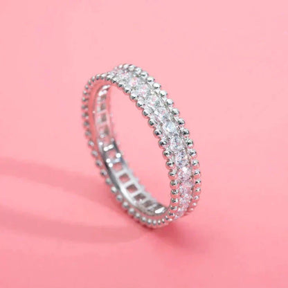 [Clover-Jewelry]PERLEE DIAMOND SILVER RING