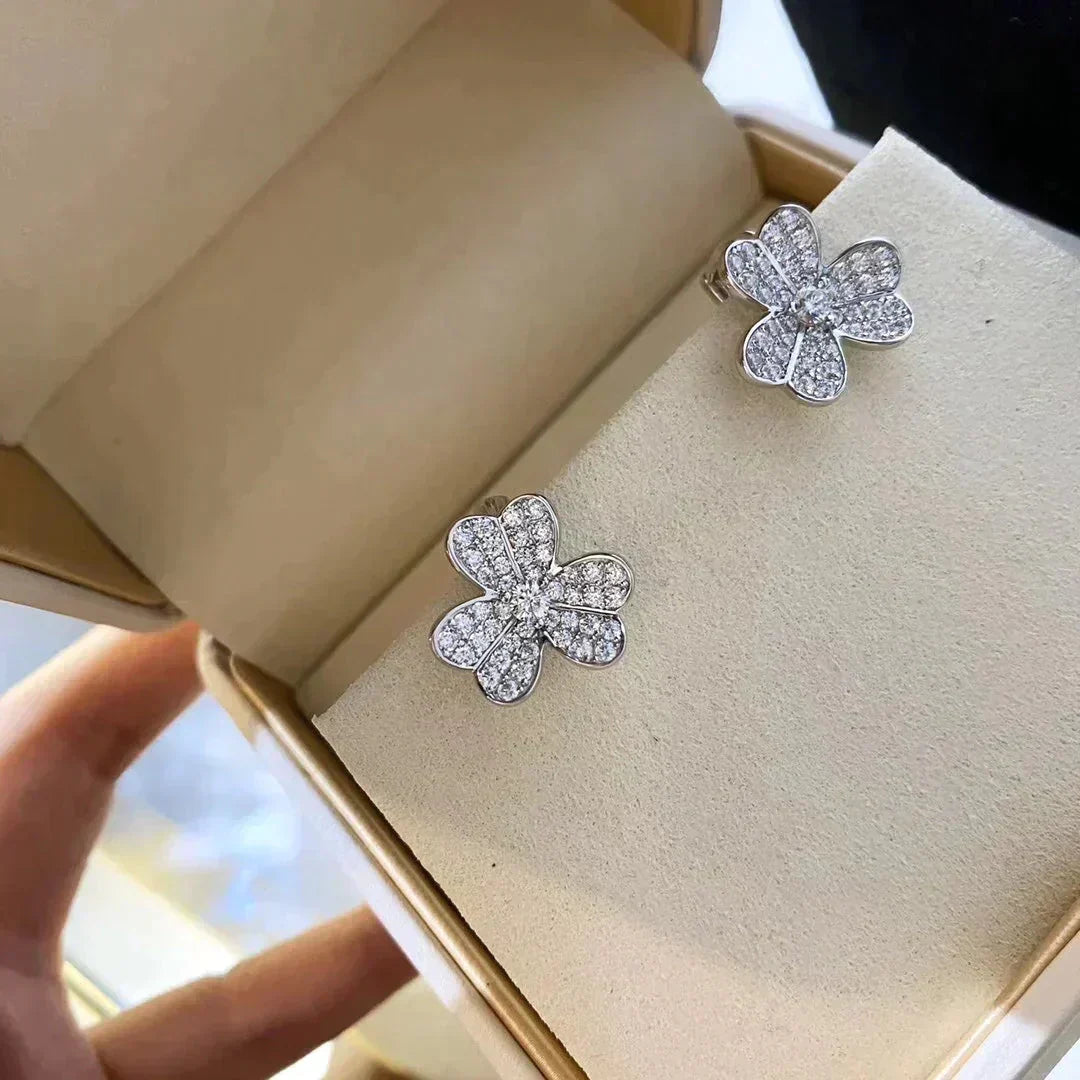 [Clover-Jewelry]CLOVER COMOS DIAMOND EARRINGS SILVER