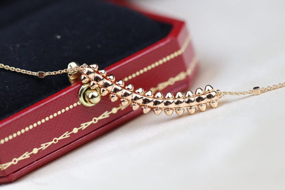 [Clover-Jewelry]CLASH PINK GOLD NECKLACE