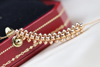 [Clover-Jewelry]CLASH PINK GOLD NECKLACE