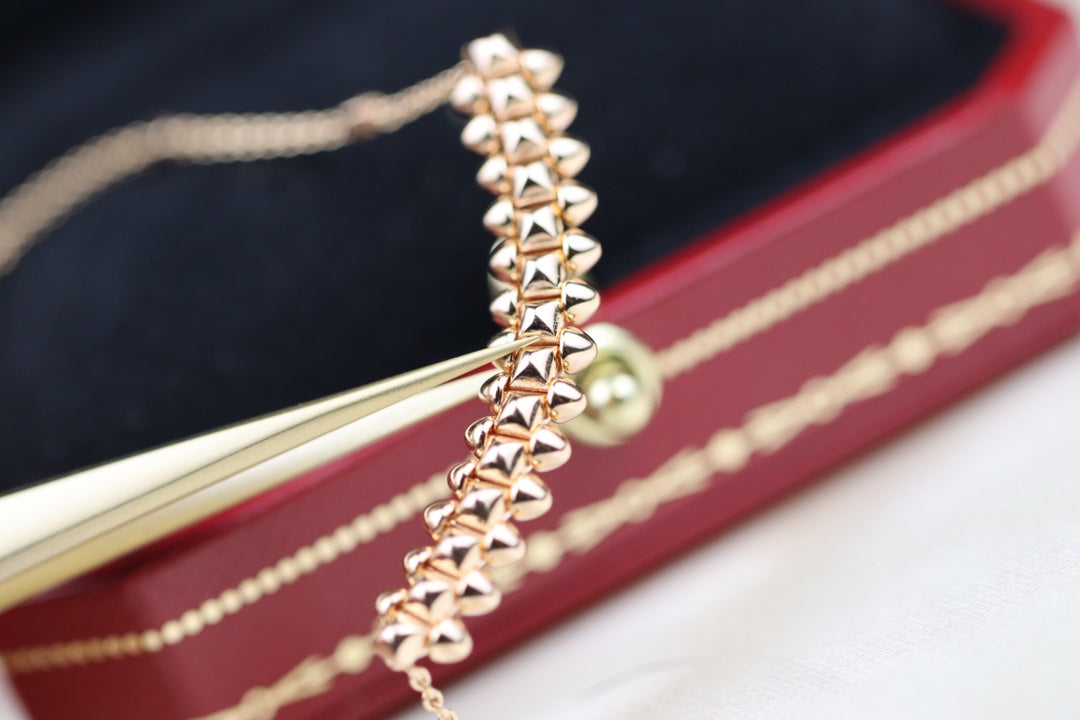 [Clover-Jewelry]CLASH PINK GOLD NECKLACE