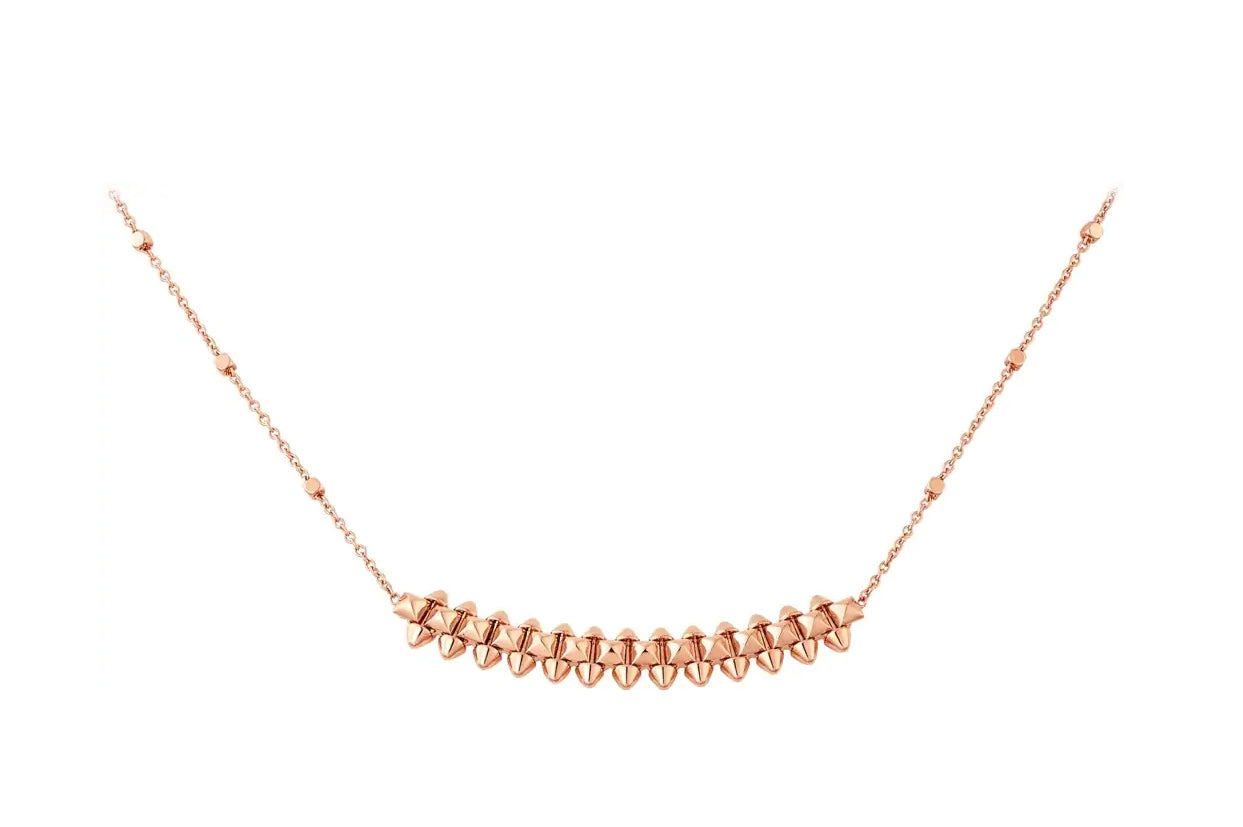 [Clover-Jewelry]CLASH PINK GOLD NECKLACE