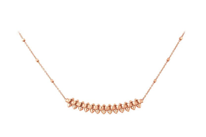 [Clover-Jewelry]CLASH PINK GOLD NECKLACE