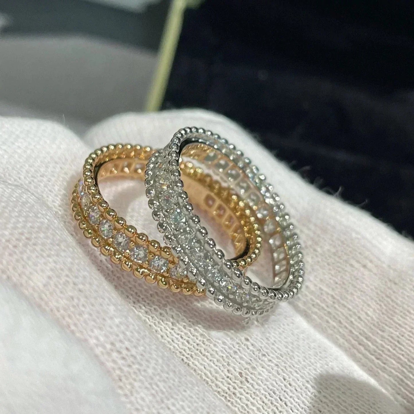 [Clover-Jewelry]PERLEE DIAMOND ROSE GOLD RING