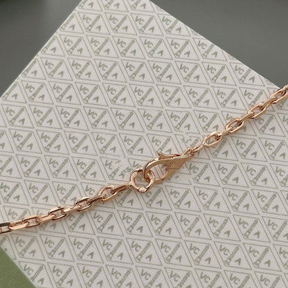 [Clover-Jewelry]LUCKY SPRING 15 MOTIFS ROSE GOLD NECKLACE