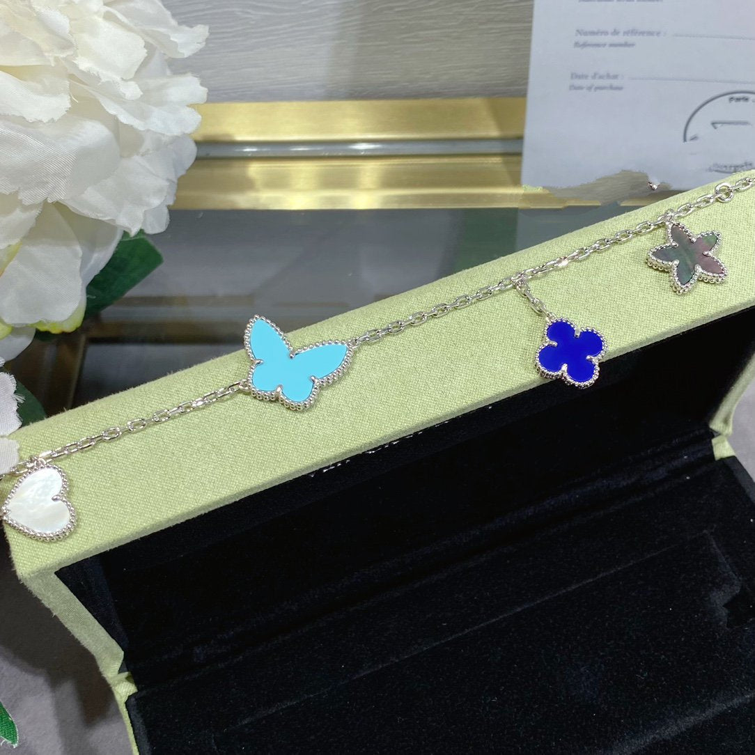 [Clover-Jewelry]LUCKY SPRING SILVER BRACELET 4 MOTIF