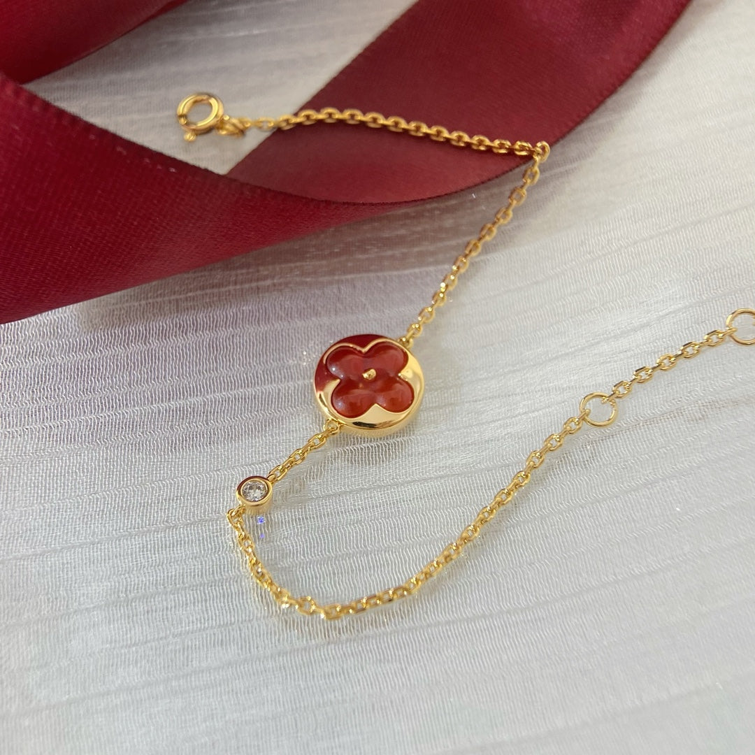 [Clover-Jewelry]SUN PEDANT CARNELIAN BRACELET