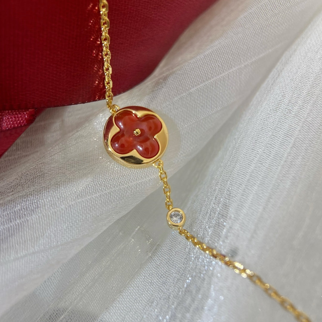 [Clover-Jewelry]SUN PEDANT CARNELIAN BRACELET