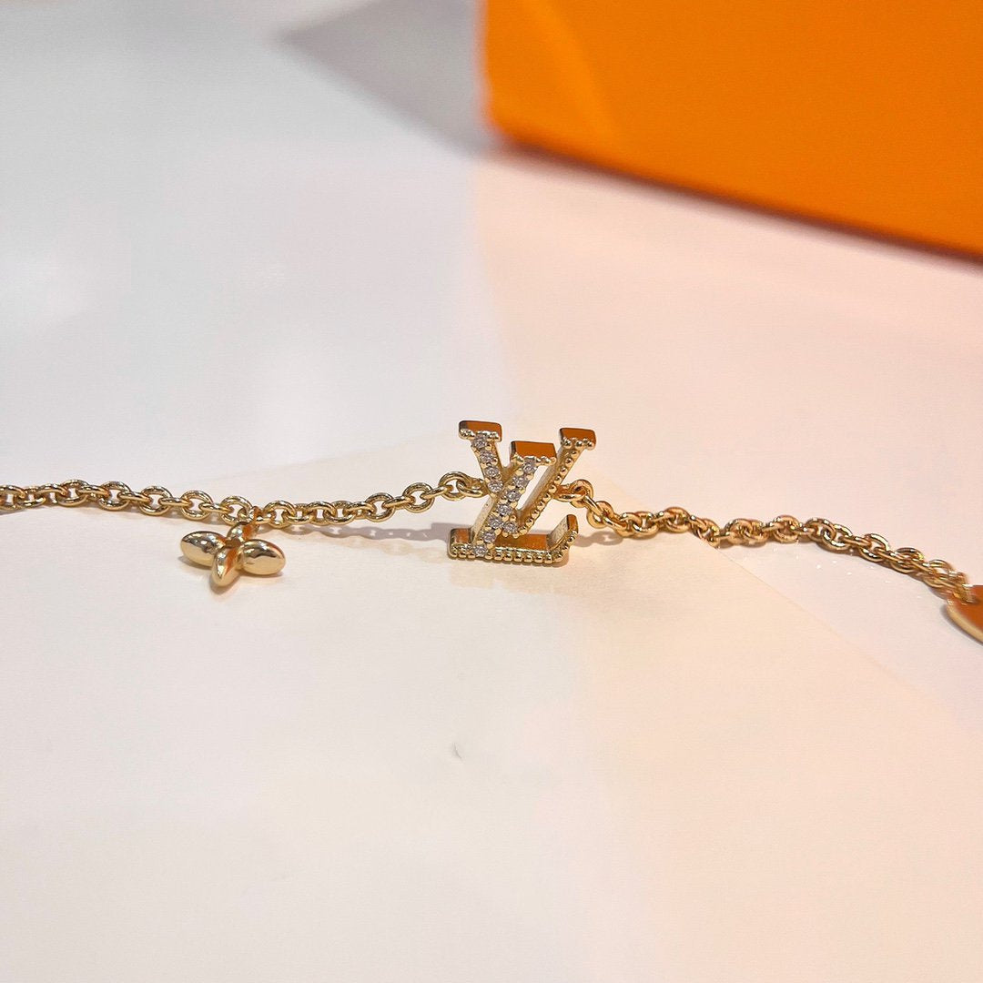 [Clover-Jewelry]LOGO STAR MOTIF GOLD BRACELET