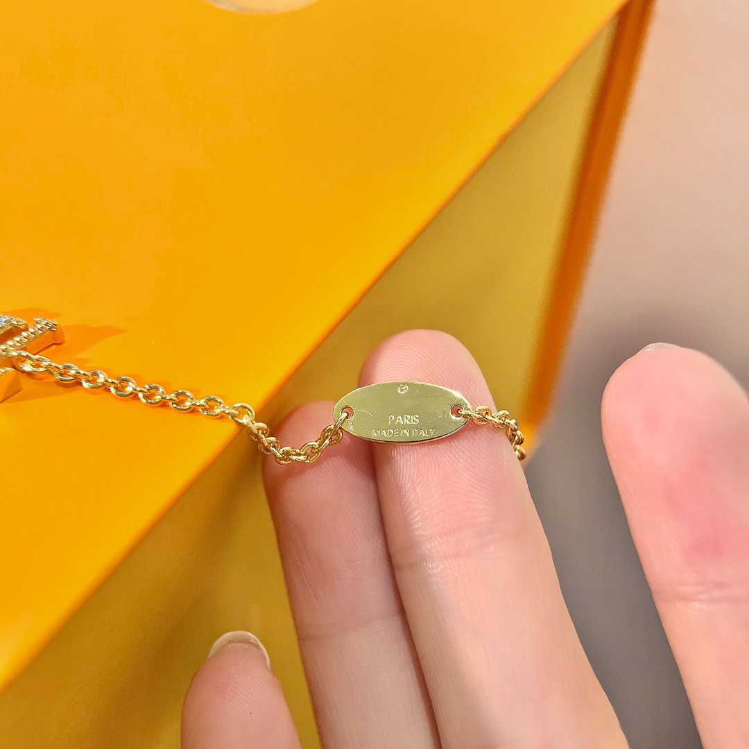 [Clover-Jewelry]LOGO STAR MOTIF GOLD BRACELET