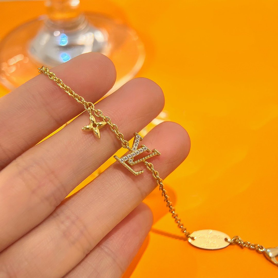 [Clover-Jewelry]LOGO STAR MOTIF GOLD BRACELET