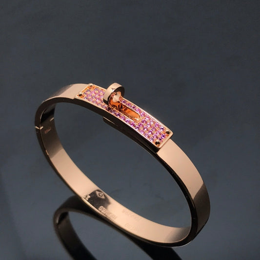 [Clover-Jewelry]KELLY BRACELET PINK DIAMOND