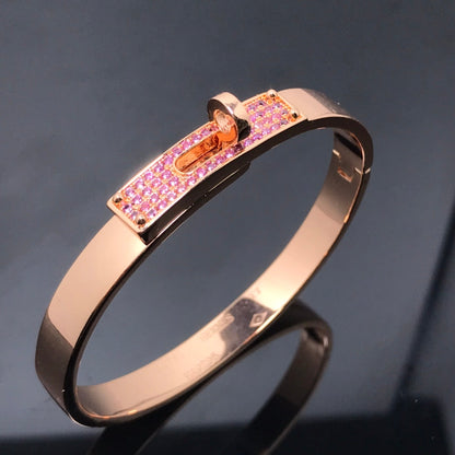 [Clover-Jewelry]KELLY BRACELET PINK DIAMOND