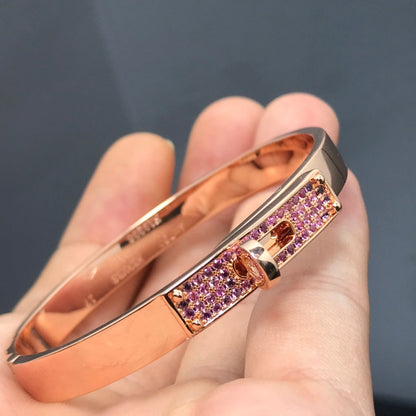 [Clover-Jewelry]KELLY BRACELET PINK DIAMOND