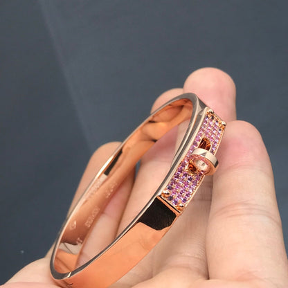 [Clover-Jewelry]KELLY BRACELET PINK DIAMOND