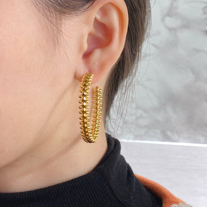 [Clover-Jewelry]CLASH HOOP EARRINGS